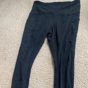 Black Athleta leggings with pockets